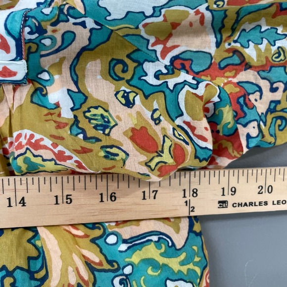 Cleobella Magdalena Mini Dress Las Palmas Sz Medium Paisley Boho Balloon Sleeve - Picture 10 of 11